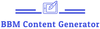 BBM Content Generator Logo